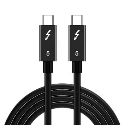 Bild av Mcbazel Thunderbolt 5 kabel med 80 Gbit/s dataöverföring, 120 Gbps 240 W bandbredd och laddning, stöder 6K/8K, kompatibel 3 4, USB 4 C, 1 m
