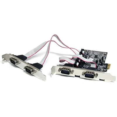 Bild av StarTech.com 4 Port Native PCI Express RS232 Serial adapter Card med 16550 UART seriell
