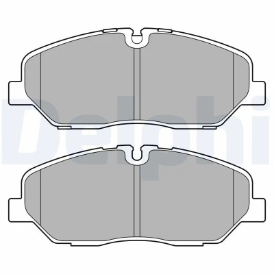Bild av DELPHI LP3683 Jeu de plaquettes frein contact signal d&#039;usure inclus avec tôle anti bruit accessoires HYUNDAI: H350 Minibus