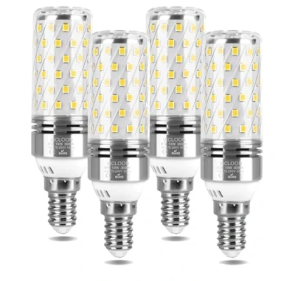 Bild av Vicloon LED majslampor, 4 pack 12 W E14 majsglödlampor med 84 lysdioder, 1 400 lm motsvarar 100 glödlampor, varmvit 3 000 K, stor strålvinkel 360, inget flimmer, lampa