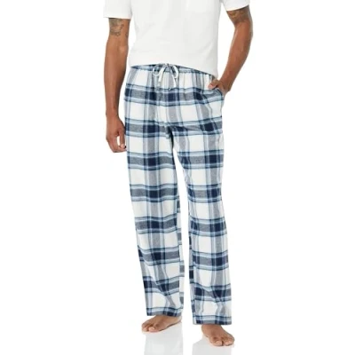 Bild av Amazon Essentials Men&#039;s Pyjamasbyxa i flanell (finns Big &amp; Tall), Grå Vit Rutig, XXL