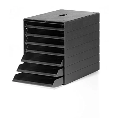 Bild av Durable lådbox A4 Idealbox Plus 7 fack, Blue Angel certifierad, 100 % återvinningsbar, antracit, 1712001058