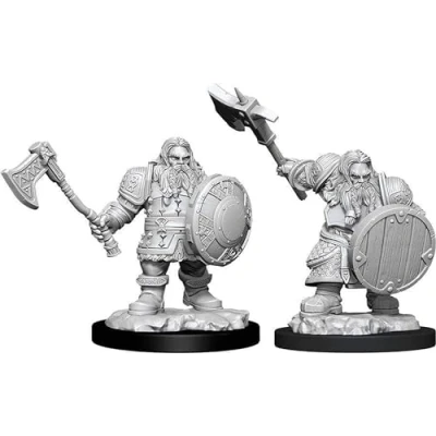 Bild av Dungeons &amp; Dragons Nolzur&#039;s Marvelous Unpainted Miniatures (W11) Male Dwarf Fighter