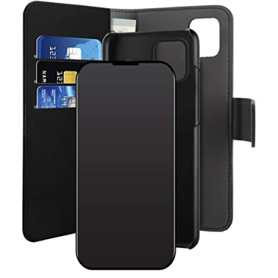 Bild av iPhone 12 Pro Max, EcoLeather Wallet Detach, black