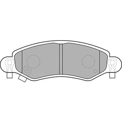 Bild av DELPHI LP15 Jeu de plaquettes frein non préparé pour indicateur d&#039;usure sans tôle anti bruit accessoires VOLVO: 240 Break, 940 I Break