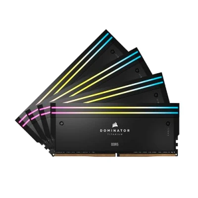 Bild av Corsair Dominator Titanium DDR5 6000 96GB CL30 Quad Channel (4 pcs) Intel XMP Svart med RGB