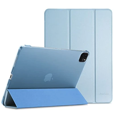 Bild av ProCase Fodral Skal för iPad Pro 12,9 tum 2021 (5:e Generationen), Ultratunt Lätt Stativ Smart Folio Slimmat Skyddsfodral Cover Case Himmelsblå