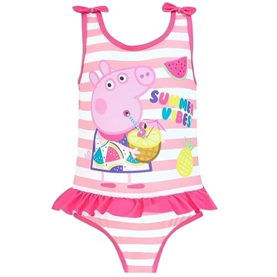 Bild av Peppa Pig Baddräkt Flickors Sommar Enbitars Baddräkter Rosa 110