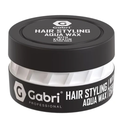 Bild av Gabri Hair Styling Wax 150 ml hårstylingvax hårgelvax Edge Control Maximal kontroll och lång hållbarhet hårvax för män kvinnor (Keratin Ultra Hold, (1 pack)