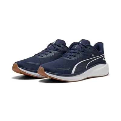 Bild av Puma Unisex Skyrocket LITE Road Running Shoe, Navy White, 4.5 UK, vit, 37.5 EU