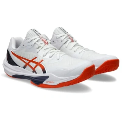 Bild av Asics SKY Elite FF 3 Indoorskor, Storlek: 49, White/nova orange Textil/syntet
