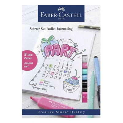 Bild av FABER CASTELL 267125 Startset Bullet Journaling, 9 delar, flerfärgad