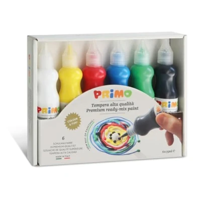 Bild av Plakkaatverfset met spuitflacon 6 kleuren (6 x 75 ml) Primo