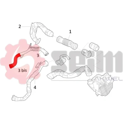 Bild av SEIM 981748 Gaine De Suralimentation DACIA: Lodgy, SANDERO 2, LOGAN MCV RENAULT: Clio 4
