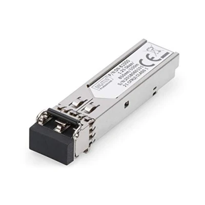 Bild av DIGITUS Universal Gigabit SFP modul 1,25 Gbit/s Mini GBIC för multimod fiberoptisk kabel FO LC Duplex 850 nm våglängd 550 m räckvidd Plug &amp; Play