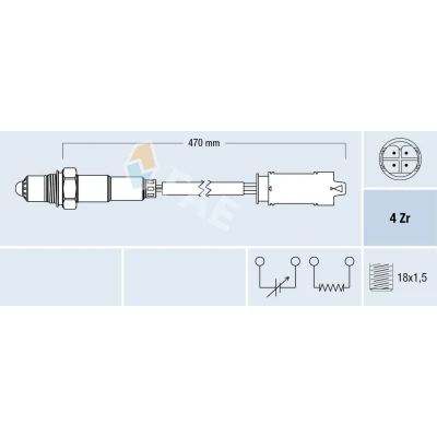 Bild av FAE 77326 Sonde lambda de diagnostic BMW: 3 Coupe, Berline, 5 Berline