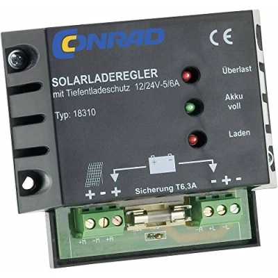Bild av 18310 PWM solladdningsregulator 12 V, 24 V 6 A