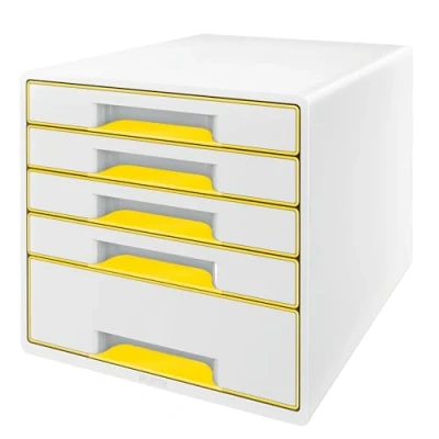 Bild av Leitz Bordskub WOW Cube 5 lådigt Gul