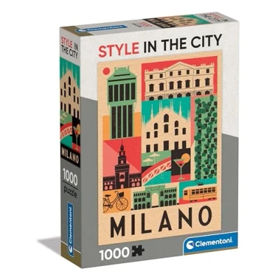 Bild av Clementoni Pussel Milan 1000 Bitar Style In the City För Vuxnas 14 99 år, 39842
