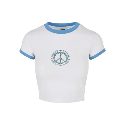 Bild av Urban Classics Stretch Tshirt med print, Storlek: 3XL, White horizonblue