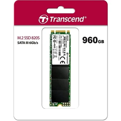 Bild av Transcend MTS820S 960GB M.2 2280 SATA III 6Gb/s Internal Solid State Drive (SSD) 3D TLC NAND (TS960GMTS820S)