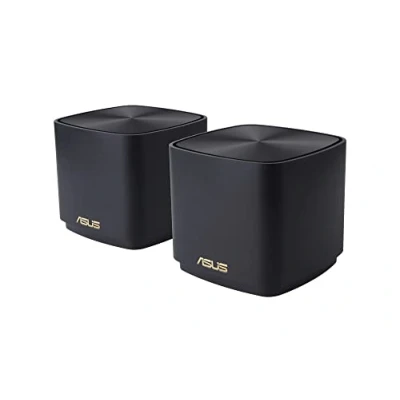 Bild av ZenWifi XD4 Plus 2 pack, AX1800, WiFi, 6 Mesh för hela huset, täckning upp till 446 m2 eller fler än 5 rum, enkel installation, nätverkssäkerhet, föräldrakontroll, svart