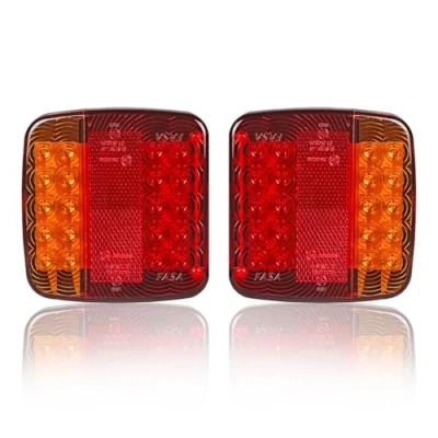 Bild av AOHEWEI släpbakljus Bakljusindikator belysning LED lastbilsbromslampa 12V vattentät Perfekt för husvagnsbil eller traktor