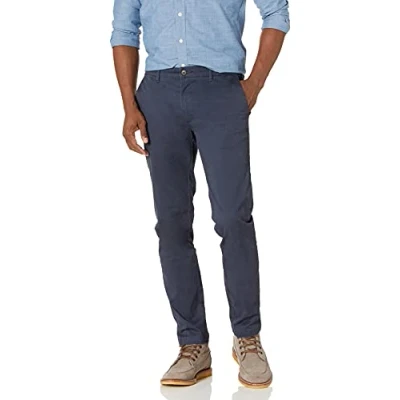 Bild av Amazon Essentials Skinny Fit Tvättade Comfort Stretch Chino Byxa (tidigare Goodthreads), Marinblå, 29 B x L