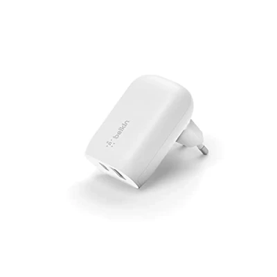 Bild av Belkin 37 W USB Type C PPS PD väggladdare med två portar för telefon, Power Delivery 25 port och 13 A snabbladdning av Galaxy S23, Ultra, Plus, Note 20, iPhone 14 serien m. fl.
