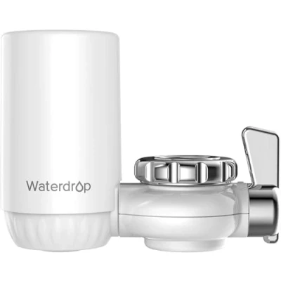 Bild av Waterdrop WD FC 04 NSF Certified 1200L Long Life Kranfiltreringssystem, Kranvattenfilter med Ultra Adsorptive Material, Minskar Klor, Smak och Lukt Passar till Standardkranar (1 Filter Ingår)
