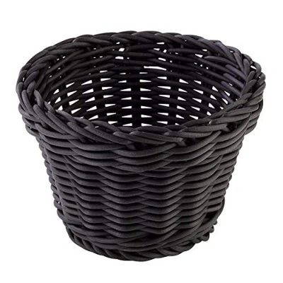 Bild av APS korg rund &quot;Profi Line&quot;, svart korg, av polypropen, brödkorg, matkorg, diameter Ø 13 cm, höjd 10 cm
