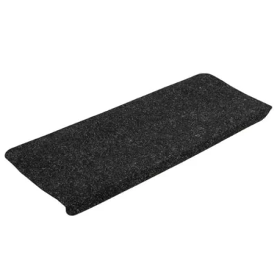 Bild av vidaXL trappstegsmattor självhäftande 15 st 65x24,5x3,5 cm antracit, matta trapp, trappstegsmatta, trappsteg, mattor