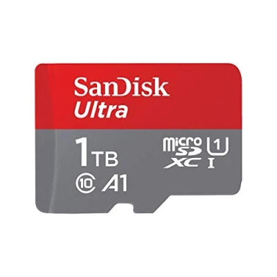 Bild av SanDisk Ultra microSDXC 64GB, up to 100MB/s, Class 10, UHS I, Full HD video White/Grey