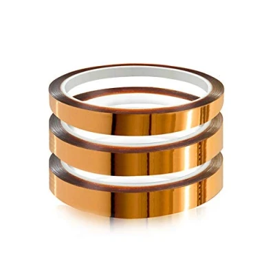 Bild av YIXISI 3 PCS High Temperature Tape, Kapton Polyimide Sublimation 20mm x 33m, Thermal Transfer för Elecric Products, 3D Skrivare, Upp till 280℃ (536℉)