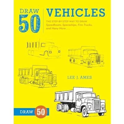 Bild av Draw 50 Vehicles: The Step by Way to Speedboats, Spaceships, Fire Trucks, and Many More...