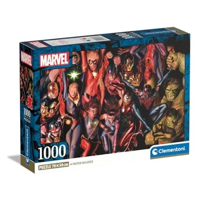 Bild av Clementoni Pussel Marvel 1000 Bitar För Vuxnas 14 99 år, 39857