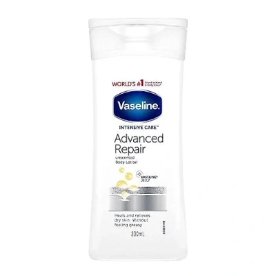 Bild av Vaseline Intensive Care Advanced Repair oparfymerad kroppslotion med vaselin gelé för torr hud 200 ml