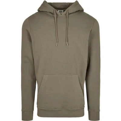 Bild av Urban Classics huvtröja för män, ekologisk bomull, basic, i många färger, storlekar S5XL, OLIV, XXL