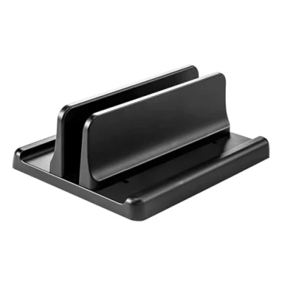 Bild av GERUI vertikalt laptopstativ, laptopstativ platsbesparande 3 i 1 stativ, aluminium justerbart med termisk bas, vertikal klämma