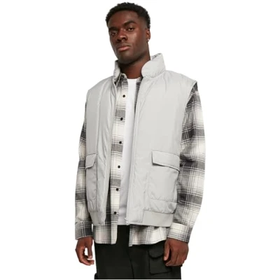 Bild av Urban Classics Clean Puffer Väst, Storlek: 4XL, Lightasphalt