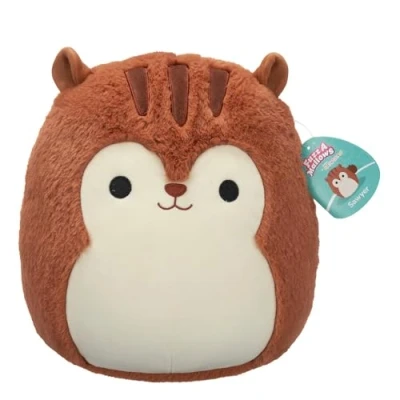Bild av Squishmallows FuzzAMallows plyschleksak Sawyer den bruna ekorren 30 cm sällsynt exklusivt original 2024