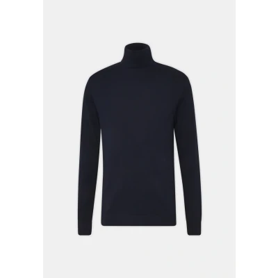Bild av Selected Homme Slhberg B NOOS Stickad tröja, Storlek: Small, Navy blazer