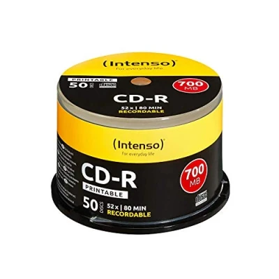 Bild av Intenso 1801125 CD R 52x Utskrivbar Cakebox, 50 stycken