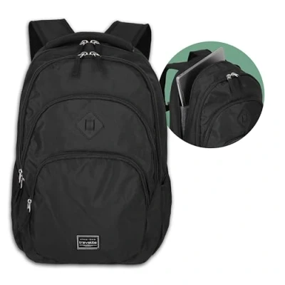 Bild av Travelite Unisex basic ryggsäck melange bagage handbagage (1 pack), svart, 22 Liter (15.6 Zoll laptop), Klassisk