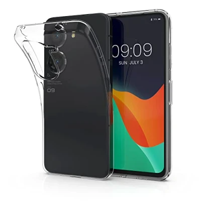 Bild av kwmobile fodral kompatibelt med ASUS Zenfone 10/Zenfone 9 genomskinligt mjukt smalt flexibelt skyddande TPU telefonskydd transparent
