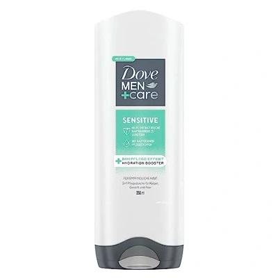 Bild av Dove Men+Care 3 i 1 duschgel känslig duschbad för kropp, ansikte och hår torr hud 250 ml styck