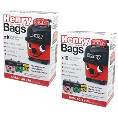 Bild av Numatic Hepa Flo NVM 1CH Henry dammsugarpåsar 2 x 10 pack