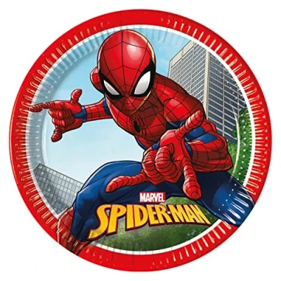 Bild av Globos Paper Plates FSC Spider Man Crime Fighter 8 pcs.