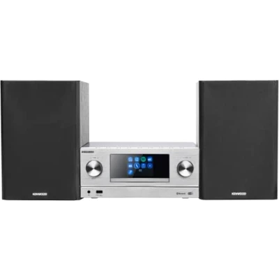 Bild av Kenwood M 9000S S Smart Micro Hi Fi system med internetradio, DAB+, CD/USB och ljudstreaming, färg silver