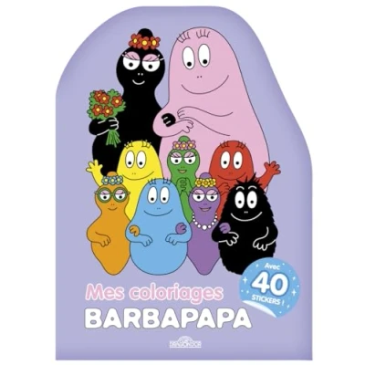 Bild av Barbapapa Mes Coloriages Avec des stickers Dès 3 ans: 40 !